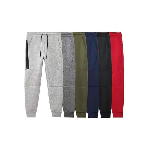 

designer men woman thick tech fleece pant tracksuit men sports pants tracksuits bottoms jogger trousers techfleece man joggers gym270n, Black