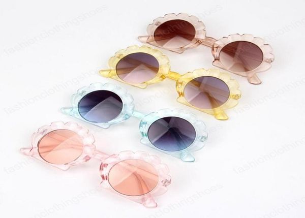 

conch shell shape sunglasses fashion girls boys beach kids sun glasses8664696, Blue
