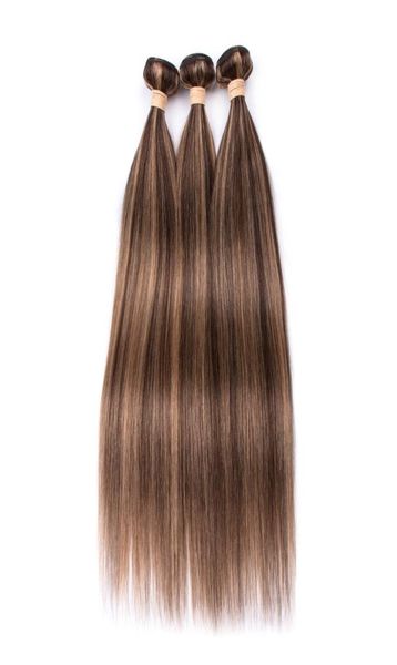 

piano color indian human hair bundles silky straight 427 brown highlight mixed with honey blonde piano color human hair weft ext7729449, Black;brown