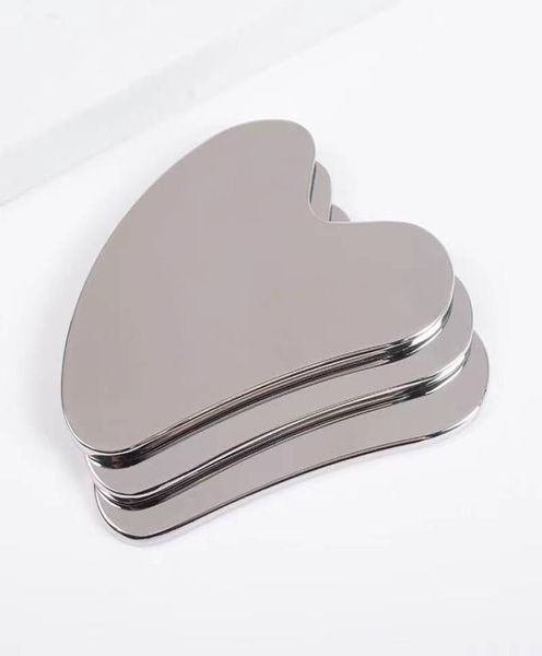 

custom stainless steel gua sha scraping massage tool for face neck skincare facial guasha board metal tighten beauty health9048164