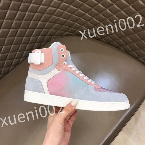 

new luxurys vintage casual shoes calfskin reflective sneaker designer mens women sneakers channel women's city size 35-44 rd0901, Black