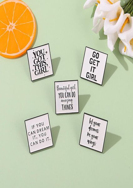 

if you can dream ityou enamel pin custom badge brooches for bag lapel buckle funny quote jewelry7098361, Blue
