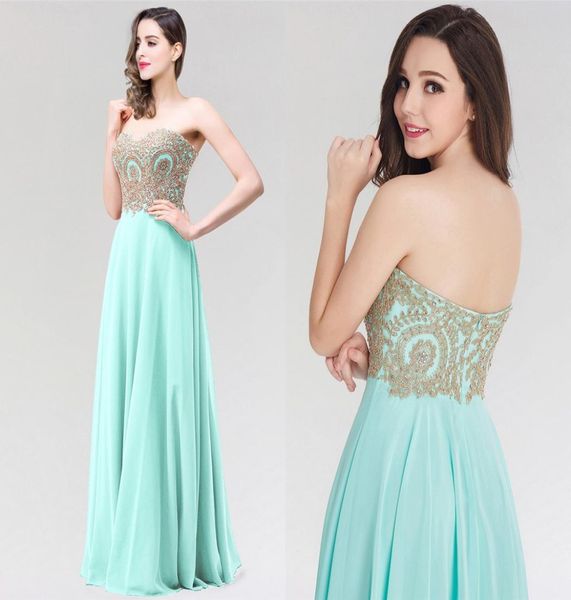 

mint green long sweetheart chiffon prom dresses 2020 backless gold appliques chiffon skirt evening dresses formal party gowns8876936, Black