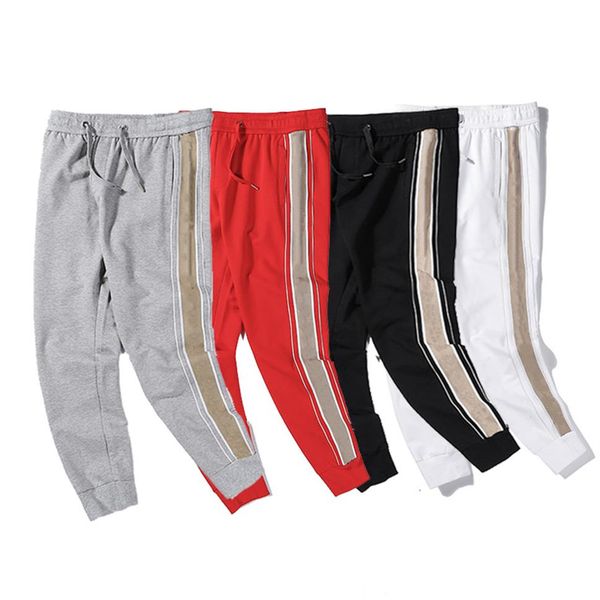 

21ss mens womens designers pants branded sports pants fashion side stripe 2021 sweatpants joggers casual streetwears t265g, Black