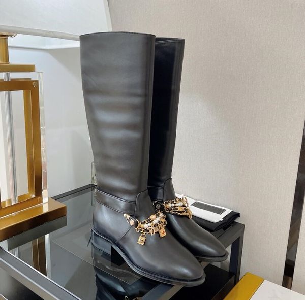 

2023 latest women's boots with thick heels, high and low heels, round toe with zipper decoration, formal, casual, banquet, work wear, m, Black