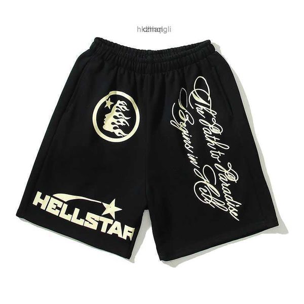 

fashion brand high street shorts men's hellstar x4 ins, White;black