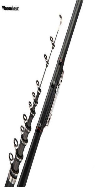 

carbon fiber spinning fishing rod power telescopic rock pole carp feeder travel boats sea 24m27m36m45m54m6 vboni 2201108596018