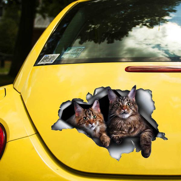 

stickers cute cats 3d self-adhesive decal car sticker waterproof auto decors on bumper rear window lapchoose size #s60475 r230812