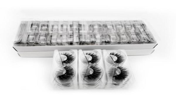 

30 pairs eyelashes whole hand made mink eyelashes 3d mink hair lashes natural lashes makeup 3d volume false eyelashes9028526