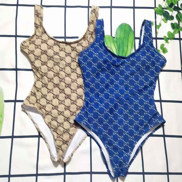 

one piece swimwear designer womens bikini retro style swimsuit for women letter logo ladies beach wear, White;black