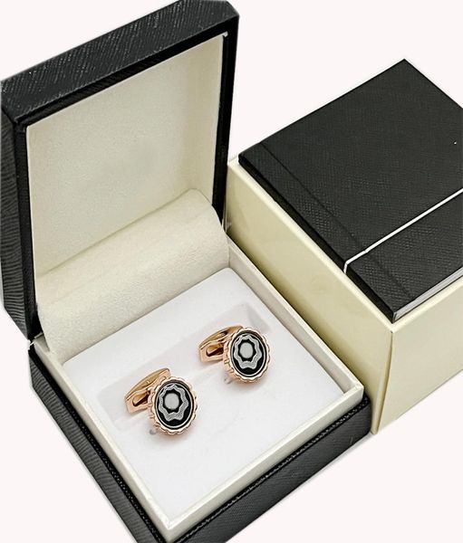 

luxury cufflinks cuff links for men classic victory letter style jewelry silver black rosegold9813768