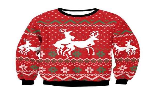 

men039s sweaters men women ugly christmas sweater funny humping reindeer climax tacky jumpers couple xmas sweatshirt3981347, White;black