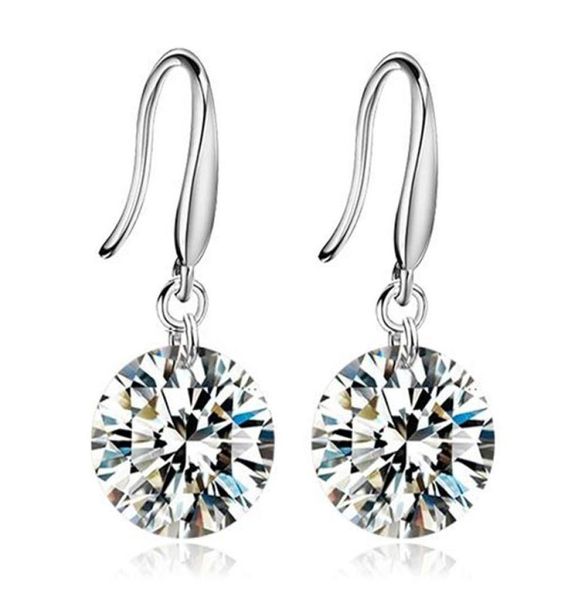 

dangle earrings 925 sterling silver wedding earrings women with stones earings fashion charm jewelry stud earrings sparkling glamo6806449