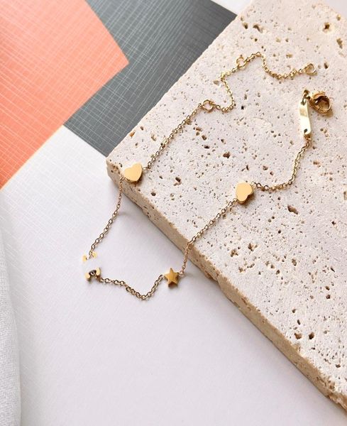 

23ss 11style women desinger 18k gold plated anklets summer stainless steel pendant chain leg jewelry fashion accessories gift6699075, Red;blue