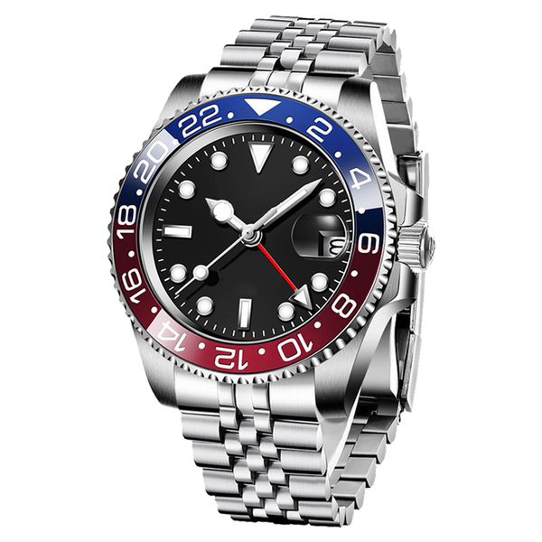 

gmt mens pepsi watch movement watches designer jubilee bracelet casual montre de luxe womens fashion aaa watch 40mm sapphire woman wrist wat, Slivery;brown