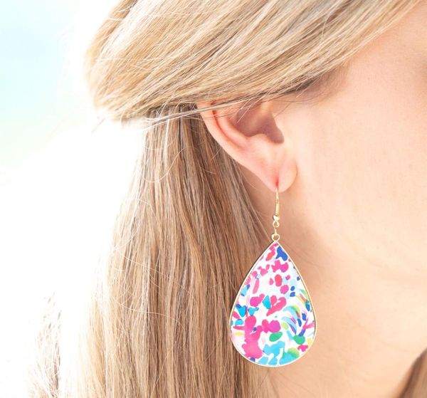 

baroque style pattern texture leather moroccan teardrop earrings for women gold frame trim leather earrings jewelry whole9482846, Silver