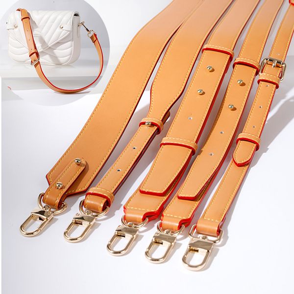 

bag parts accessories luxury genuine leather bag strap women handbag belt shoulder messenger crossbody bag wide famous brand replacement bag, Black