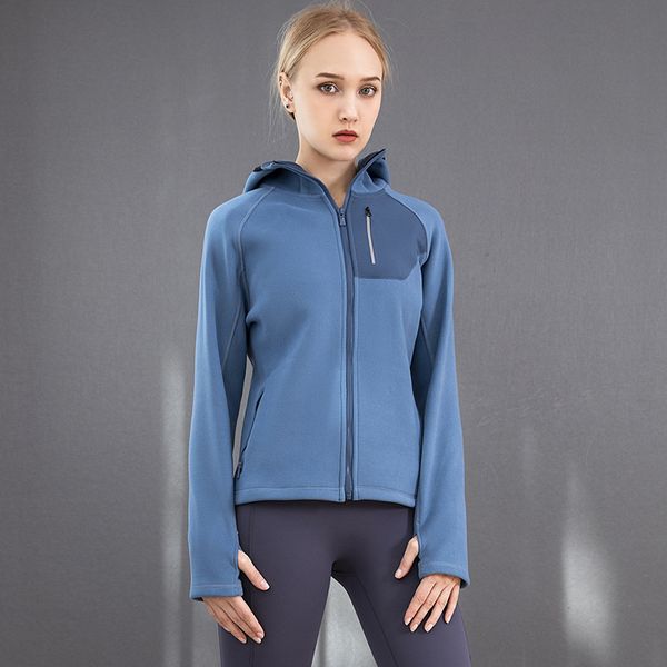 

women's sports half zip hoodie loose set wrinkle resistant fleece warm fitness jacket