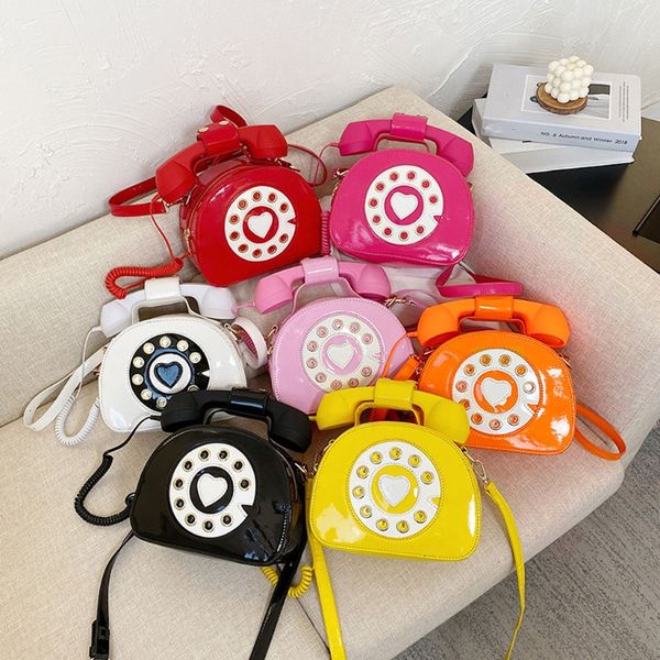 

evening bags stylish women telephone shaped crossbody pu leather shoulder bag female casual handbag shopping street school satchel tote purs