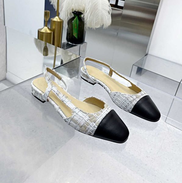 

flats fashion classic leather patchwork sandals comfortable temperament sandals designer sandals dress shoes factory shoes, Black