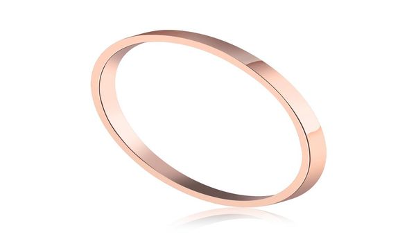 

15mm rose gold tiny simple skinny rings in stainless steel05478527, Silver
