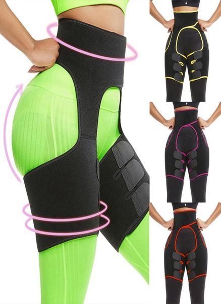 

woman sweat thigh trimmers leg shaper fajas neoprene slimming belt control panties thermo belt muscles band thigh slimmer wrap3848425, Black;gray