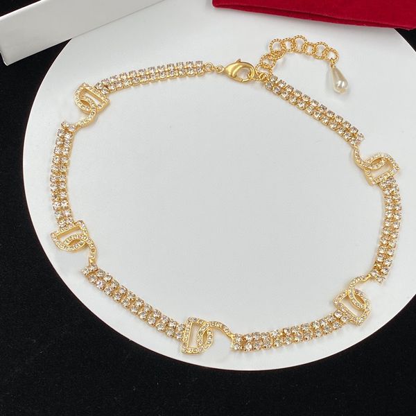 

luxury gold diamond necklace designer necklace jewelry wedding gift no box, Silver