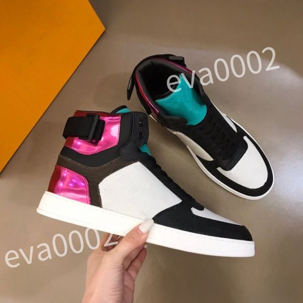 

2023 new luxury designer original men women casual shoes black white blue pink mens fashion leather shoe flats sneakers rd0901