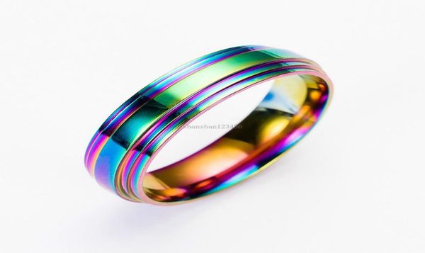 

stainless steel rainbow rings women rings band women men ring wedding ring fashion jewelry will and sandy gift7821365, Silver