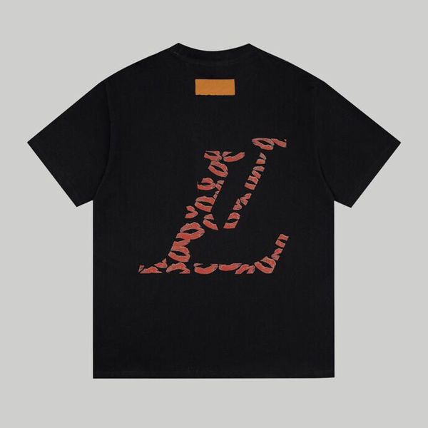 

2023 designer letter print men's t-shirt street hip hop high street short sleeve women's t shirt fashion couple sweatshirt f4m77, White;black