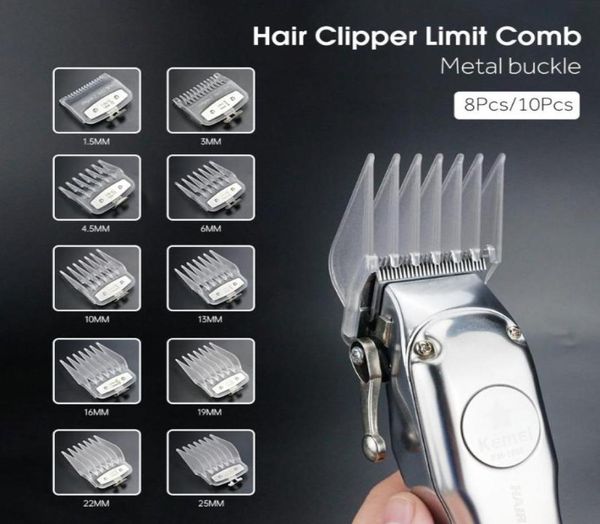 

hair brushes universal clipper limit comb guide combs professional trimmer guards attachment haircut tools guard barber shop acces8478306, Silver