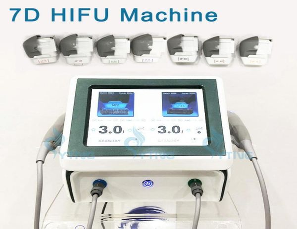

7d hifu machine 7 cartridges 30000 20000 ss for face lifting body skin tightening painless treatment high intensity focused ult4889564