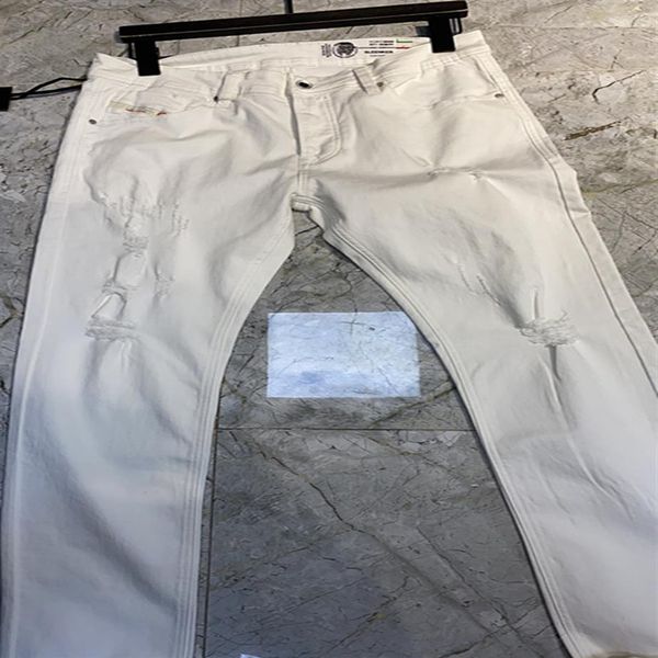 

luxurys designer mens jeans vintage fold hole washed tiny easticity fashion white slim-leg motorcycle biker causal hip hop qua275d, Blue