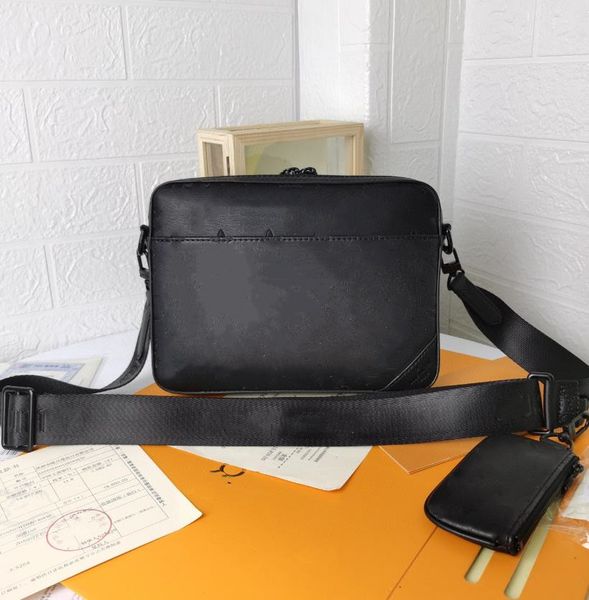 

waist bag embossing cross body bag 3 piece set in luxury designer bags fashion grey black 2 colors messenger bags handbag for men