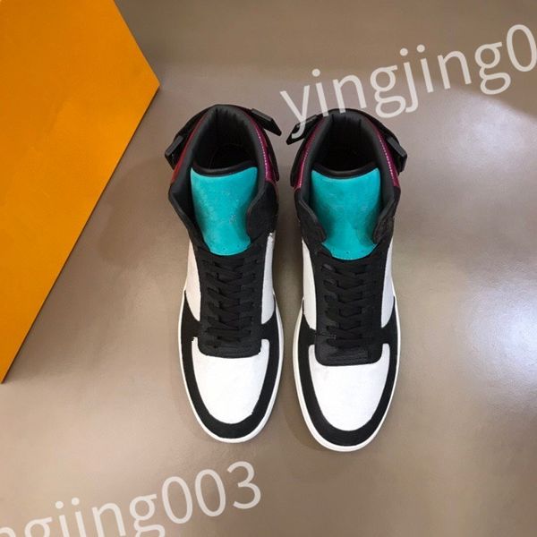 

luxury designer woven lace-up shoes style sneaker embossed leather sneakers mens womens calfskin shoe rubber platform sole rd0901, Black