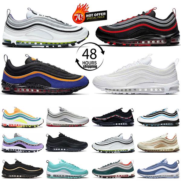 

2023 classic 97 sean wotherspoon mens running shoes 97s triple white sliver bullet metalic gold golf nrg mschf x inri celestial women sneake