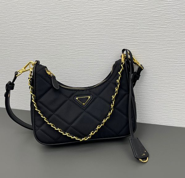 

9a designer hobo shoulder bag for women messenger promotion chest pack lady tote chains handbags black purse clutch bags vintage handbag