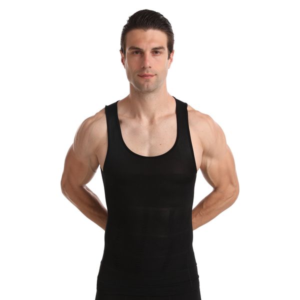 

waist tummy shaper men shirt body shaping clothes abdomen closing tight vest chest underwear protection traceless sports fitness 5pcs 230812