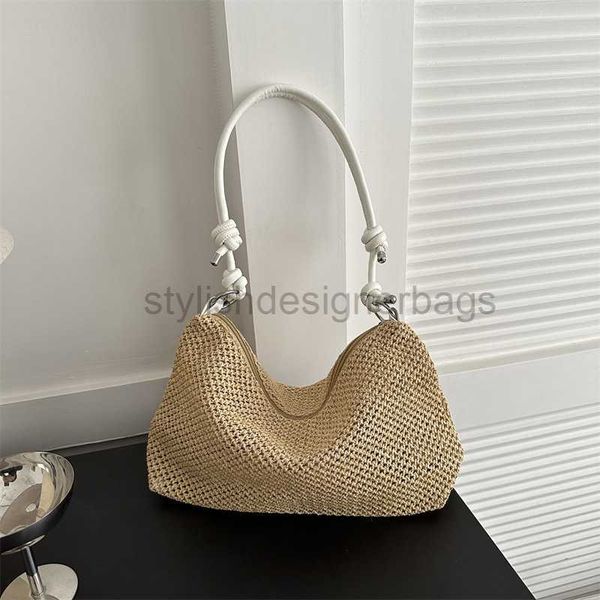 

beach bags handmade woven bag for women 2023 new fashion grass woven tote bag versatile large capacity shoulder bag for womenstylishdesigner