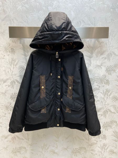 

women's jackets 2023 winter designer fashion long sleeve button jacket with hooded thick warm loose casual ladies jackets coat outwear, Black;brown