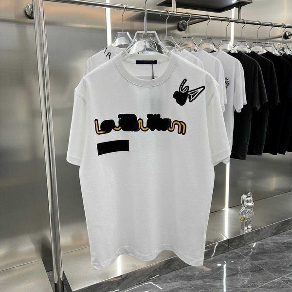 

luxury designer tshirt men women short sleeve tshirts tag embroidery shirt summer cotton tee round neck sweatshirt casual lvtshirt 4xl 5xl, White;black