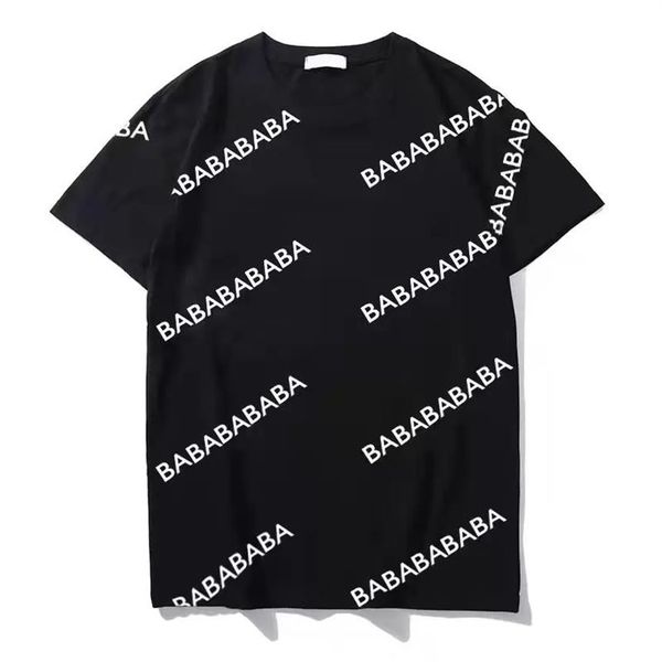 

men's t shirt dilapidated letters pattern print women's fshion casual menstees boys girls summer clothes m-4235a, White;black