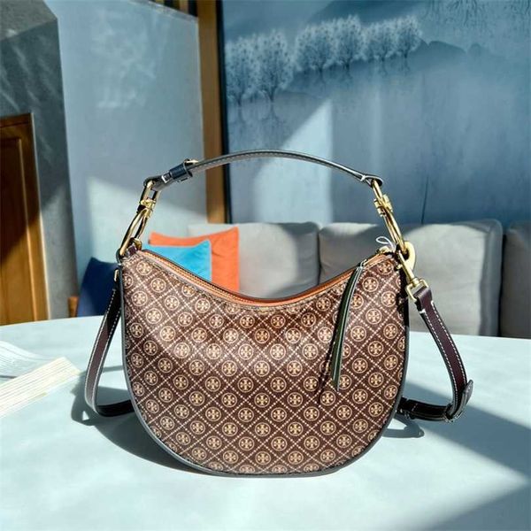 

50% off designer bag 2024 early launch tb women's wen same style moon single shoulder underarm monogram mini jacquard crescent