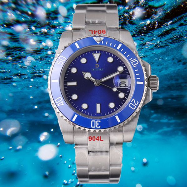 

watch classic atmospheric and beautiful mechanical watch high-end 41mm stainless steel watch fashionable moissanite watch waterproof mens wa, Slivery;brown