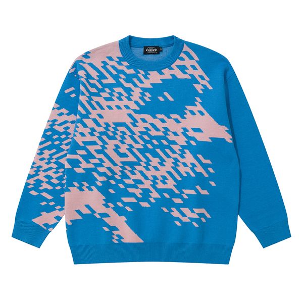 

high street o neck knitted sweaters for men and women baggy oversized