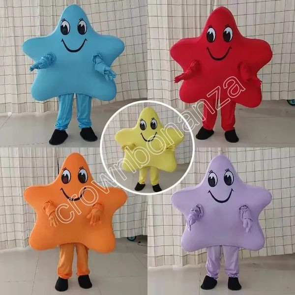 

cute five point star mascot costume walking halloween suit large event costume suit party dress, Red;yellow