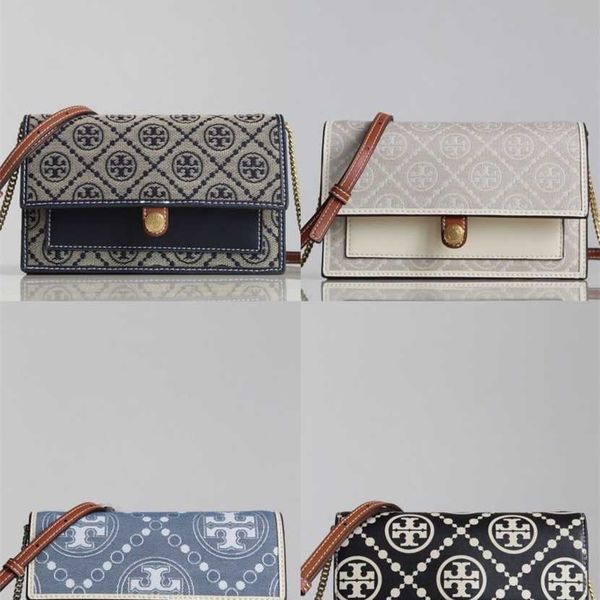 

55% off designer bag 2024 early launch new tb old flower organ canvas magnetic chain small square single shoulder crossbody women's