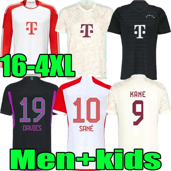 

xxxl 4xl 22 23 24 soccer jersey sane 2023 2024 football shirt goretzka gnabry camisa de futebol oktoberfest home third men kids kits kimmich, Black;yellow