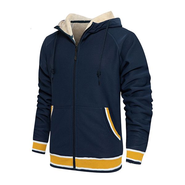 

men's jackets 2023 autumn winter cardigan sweater plush and thick street hoodie jacket loose cotton fashion casual warm clothing 230812, Black;brown
