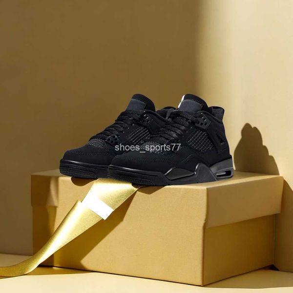

4s basketball jumpman shoes black cat military navy bred unc leather university blue metallic purple oreo increase wear resistant men women